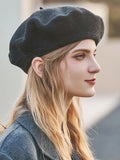 Bjlxn - Artistic Retro Solid Color Beret Hats&Caps