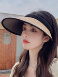 Bjlxn - Simple Sun Protection Straw Sun Hat