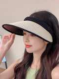 Bjlxn - Simple Sun Protection Straw Sun Hat