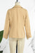 Bjlxn - Khaki Casual Solid Patchwork Cardigan Turn-back Collar Outerwear