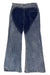 Bjlxn - Navy Blue Street Solid Hollowed Out High Waist Straight Denim Jeans