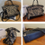 Bjlxn - Vintage Leopard Print Tote Bag Large Capacity Shoulder Bag Zipper Portable Crossbody Bag
