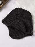 Bjlxn - Casual Keep Warm Solid Color Hats&Caps