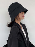 Bjlxn - Leisure Solid Sun-Protection Dome Hat