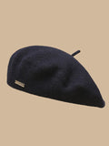 Bjlxn - Artistic Retro Solid Color Beret Hats&Caps