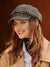 Bjlxn - Vintage Contrast Color Houndstooth Plaid Woolen Hat
