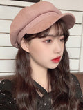 Bjlxn - Casual Suede 9 Colors Beret Hat