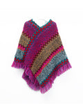 Bjlxn - Asymmetric Keep Warm Tasseled Cape Scarf