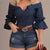 Women Solid  Color Flared Sleeve Blouse Women Spring Tops and Blouses