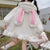 Harajuku Kawaii Rabbit Ear Hoodie Sweatshirt Women Funny White Black Winter Girl Hoodie Oversize Cute Japan Harajuku Clothes - Bjlxn