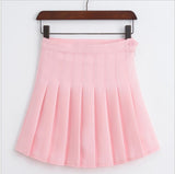 Women Skirt 2021 High Waist Student Pleated Skirts Cute Sweet Girls Dance Mini Skirt - Bjlxn