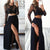 2 piece set women Women Sexy Dresses Long Sleeve black casual Lace see through slip dress Ladies Beach Dress two piece set