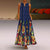 2023 Floral Print Boho Casual Long Dress Summer Clothes For Women V-neck Sexy Off Shoulder Ladies Dresses Plus Size Maxi Dress