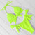 Brazilian Micro Bikini Sexy Women Swimwear Bandage Push Up Bikini Bathing Suit Beachwear Neon Thong Women Swimsuit