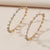 New Big Circle Round Hoop Earrings for Women's Fashion Statement Golden Rose Zircon Punk Charm Earrings Party Jewelry