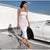 Women Bodycon Dress Female Lantern Sleeve Y2K Corset Chiffon Dresses Beach Vacation Outfit Sexy Party Mini White Dress Summer - Bjlxn
