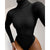 Long Sleeve Turtleneck Bodysuit Women Winter Clothing Ribbed Knitted Skinny Women's Body Gray Black 2022  New Female Outfits - Bjlxn