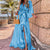 Elegant Gorgeous Printing Dress Women Casual Elastic Waist Long Party Dress 2023 Summer Loose Slit Beach Dress A932