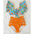 High Waist Bikini Ruffle Swimwear Women Print Sexy Swimsuit Push Up Bikinis Plus Size Bathing Suits Floral Beach Wear