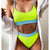 Unaiza Swimwear Women Swimsuit Sexy Push Up Micro Bikinis Fashion Womens Solid Color Bikini Pad Swimwear Swimsuit Beachwear Set