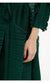 Miyake Pleated Long Petal Sleeve Dress Lapel Cardigan Sashes Loose High Long Green Dress Winter Women Designer Clothing