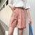 Flectit Bermuda Shorts Women High Waist Wide Leg Soft Denim Shorts Summer Student Girl Casual Outfits - Bjlxn