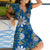 New Summer V Neck Floral Print Party Dress Women Vintage Sleeveless Tank Mini Dress Spring Loose Plus Size A-Line Dress