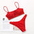 Sexy Bikinis Cup Swimsuit Push Up Biquini Bandage Leopard String Bikini Set Folds Swimwear Women Solid Beach Bathing Suit