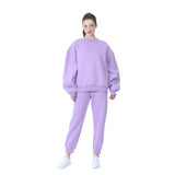 Bjlxn New Winter Women's Tracksuit Hoodies Pants Suit Oversized Casual Fleece Two Piece Set Sports Sweatshirts Pullover Outfits