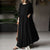 Women Elegant Maxi Long Dress   Autumn Vintage Long Sleeve Solid Sundress Kaftan Femme Robe Vestidos  Baggy