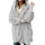 Winter Warm Women Fashion Faux Fur Hooded Coat Hairry Cardigan Furry Outwear
