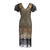 Robe Femme Roaring 1920s Flapper Dress Gatsby Party Charleston Sequined Cocktail Weeding Beaded Tassel Dresses Banquet Costumes