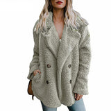 Teddy Coat Women Faux Fur Coats Long Sleeve Fluffy Fur Jackets Winter Warm Female Jacket Oversized Women Casual Winter Coat