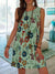 Summer Women Lace Stitching Floral Tank Dress Vintage Sleeveless Boho Beach Dresses Casual Loose Plus Size Women Clothing
