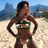 New Sexy Bikini Set  Brazilian bikini swimwear women Bandeau swimsuit female Push up bathing suit Summer bathers biquini