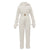 Winter Hooded Jumpsuits Parka Elegant Cotton Padded Warm Sashes Ski Suit Straight Zipper One Piece Women Tracksuits Thick
