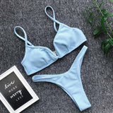 Sexy Women Push Up Bikini Set  Swimwear Swimsuit Girl High Cut Bathing Suit Summer Biquini Beach Wear Bikinis De Praia