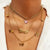 Vintage Carved Coin Thick Chain OT Buckle Necklace Bohemian Punk Metal Coin Collar Choker Necklace Fashion Women Punk Jewelry