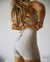 DEIVE TEGER Women 2021 New Fashion Bandage Shorts Casual Black Orange Bone Color Shorts 9001 - Bjlxn