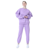 Bjlxn New Winter Women's Tracksuit Hoodies Pants Suit Oversized Casual Fleece Two Piece Set Sports Sweatshirts Pullover Outfits