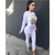 Women's Letter Printed 2 Pieces Outfits T-Shirt Tops and Bodycon Long Pants Set Sweatshirt Full Sleeve Long Jumpsuit s-xl