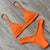 Mini Bikini Set Micro Swimsuit Women Push Up Bikini Sexy Swimwear Halter Bandage Bathing Suit Solid Mayo Brazilian Biquini