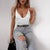 Toplook Sexy Bodysuit V Neck Stretchy Women Body Spaghetti Strap Playsuits Backless Summer 2019 Female Gold Green Pink Jumpsuit - Bjlxn