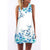 Women Dress New Style Summer Dress Casual Beach Dress Floral Print Tunic Sleeveless Short Chiffon Dress Vestido de renda