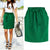Summer Autumn Elegant Midi Skirts Womens Office Pencil Skirt Cotton Elastic Waist Package Hip Skirt Bow Skirt Green