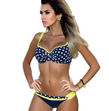 Sexy Print Swimwear Women Bikini Set Solid Push Up Swimsuit Female biquini Brazilian Bathing Suit Beach Swimming bathers