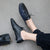 INS hot women Pumps plus size 22-26.5cm length color stitching Genuine Leather shoes woman ladies shoes Low heel square toe