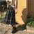 Vintage Wool Pleated Plaid Skirt Women High Waist Plus Size Long Skirt 2020 Autumn Winter Harajuku Female Party Skirt Streetwear - Bjlxn