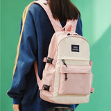 2023 Large Capacity Women Backpack Fashion Schoolbag Backpacks for Teenager Girls Female High School College Student Book Bags Female T07 0506