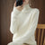 Bjlxn Turtleneck Pullover Fall/winter  Cashmere Sweater Women Pure Color Casual Long-sleeved Loose Pullover Bottoming